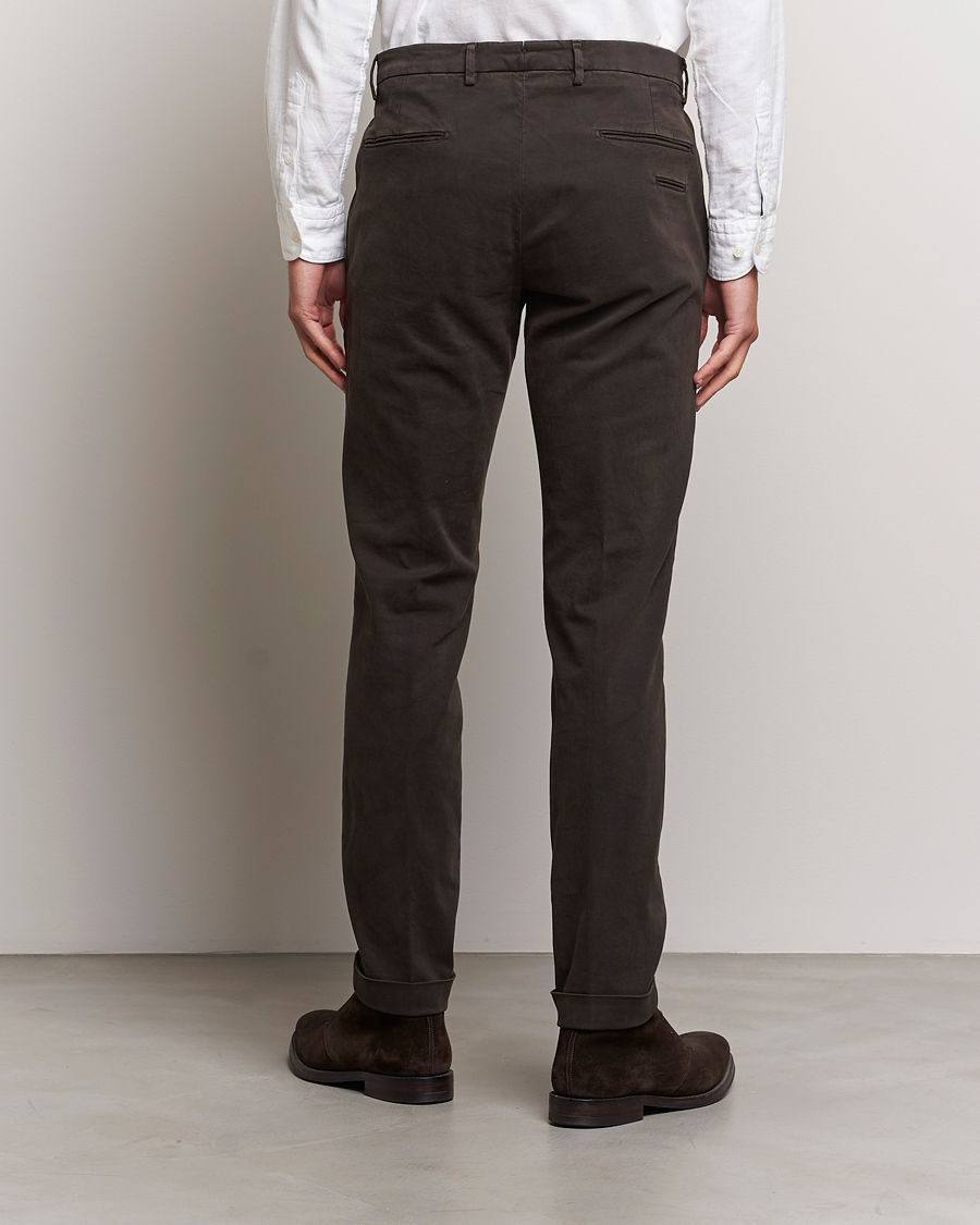 Herren | Hosen | Briglia 1949 | Slim Fit Cotton Stretch Chino Dark Brown