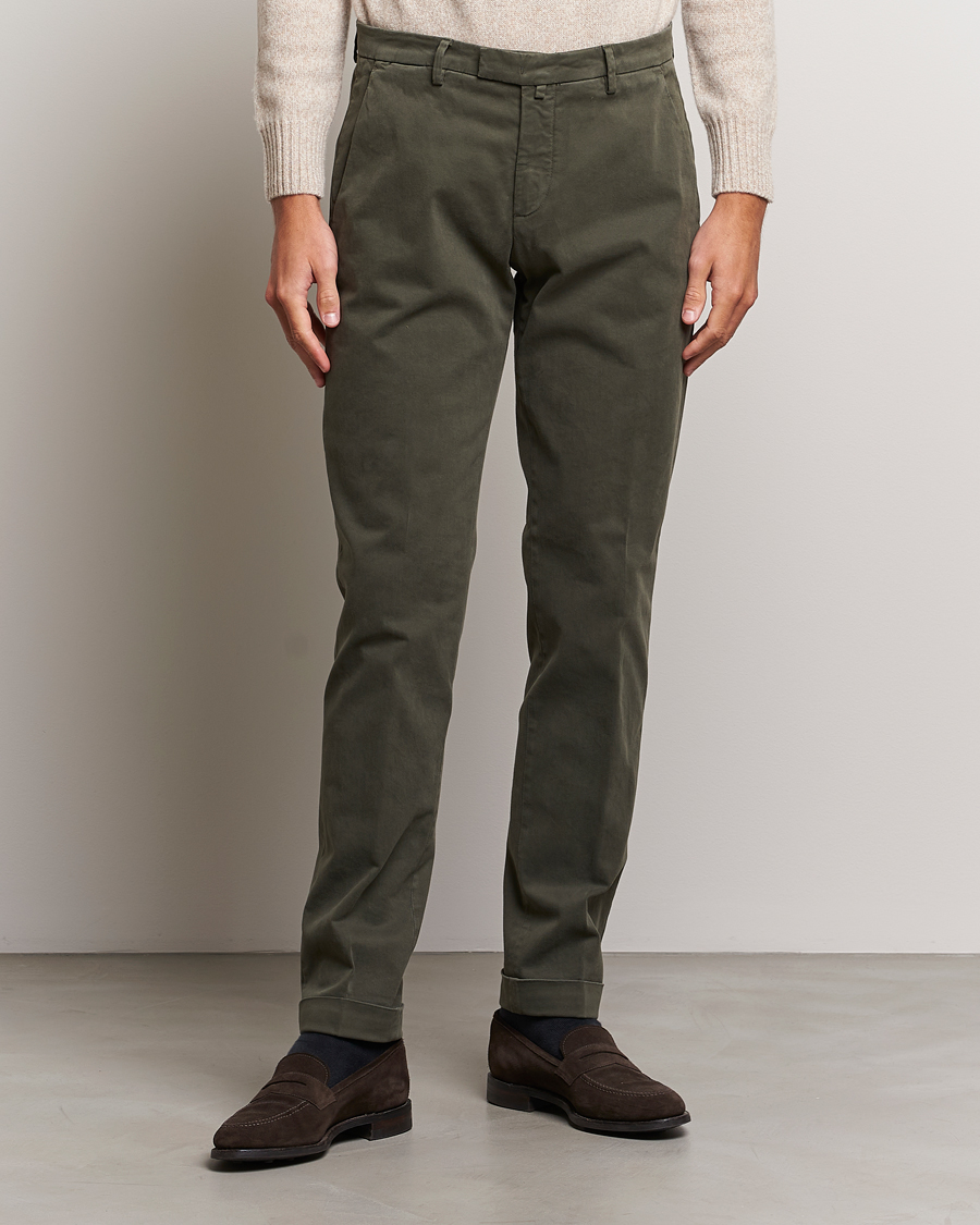 Herren | Hosen | Briglia 1949 | Slim Fit Cotton Stretch Chino Military