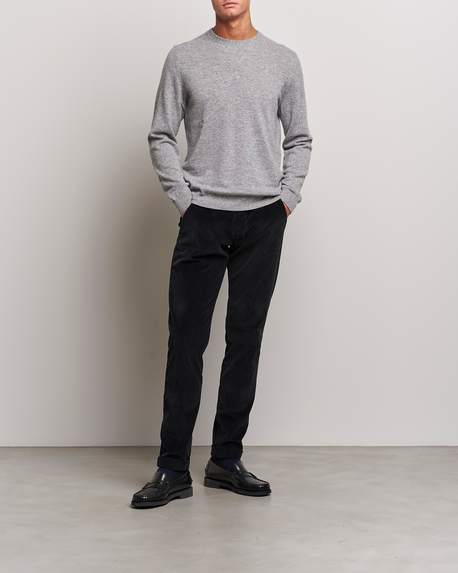 Herren | Hosen | Briglia 1949 | Slim Fit Corduroy Trousers Black