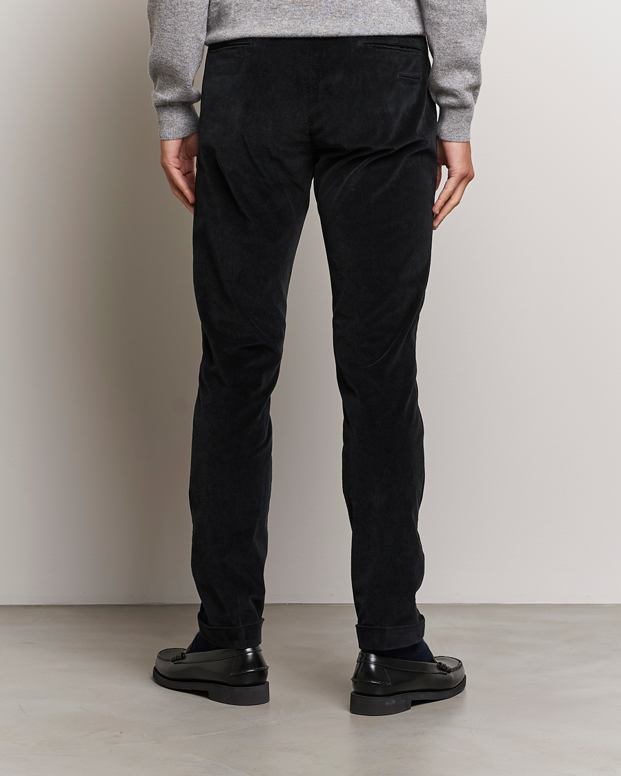 Herren | Hosen | Briglia 1949 | Slim Fit Corduroy Trousers Black