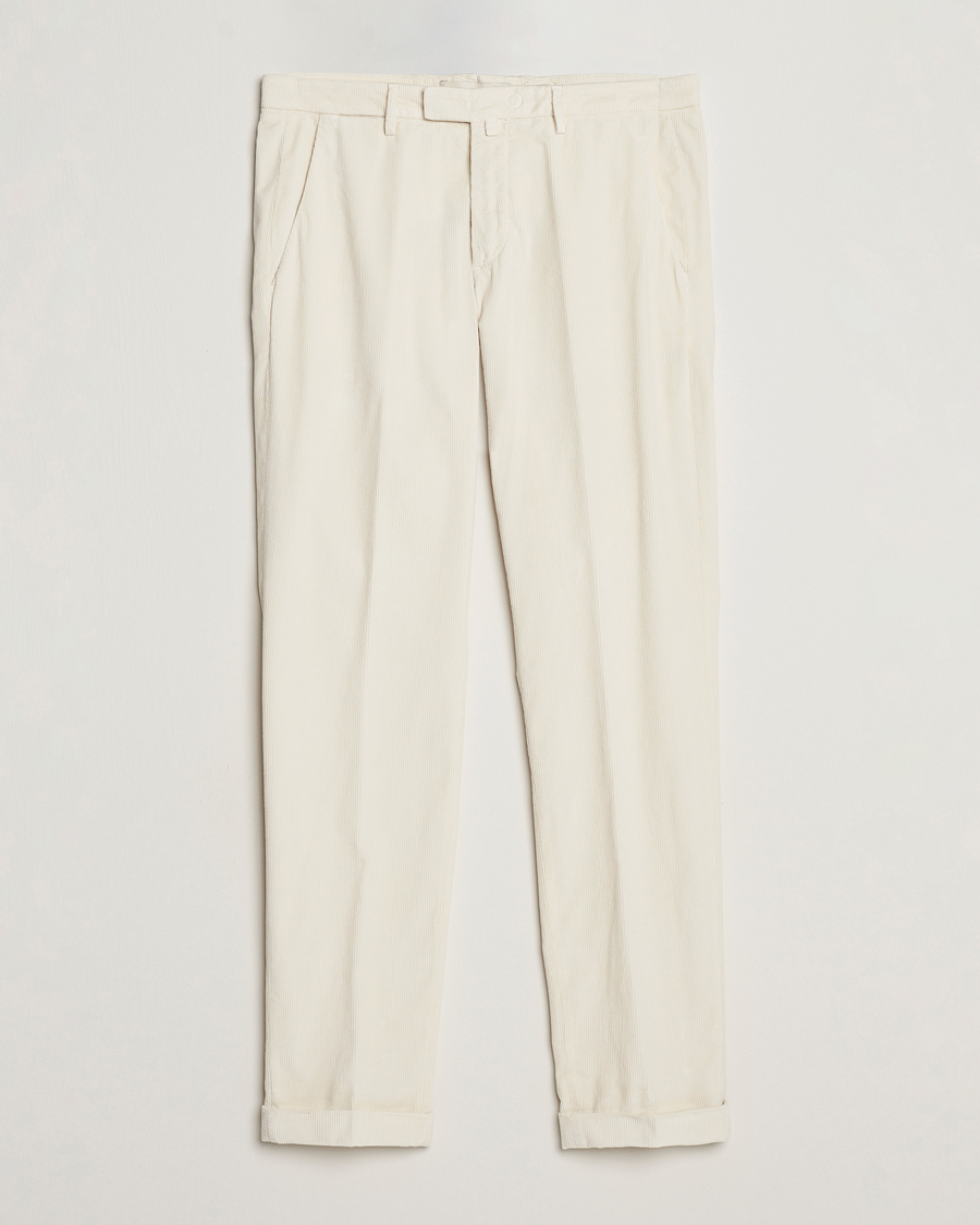 Herren | Hosen | Briglia 1949 | Slim Fit Corduroy Trousers Off White