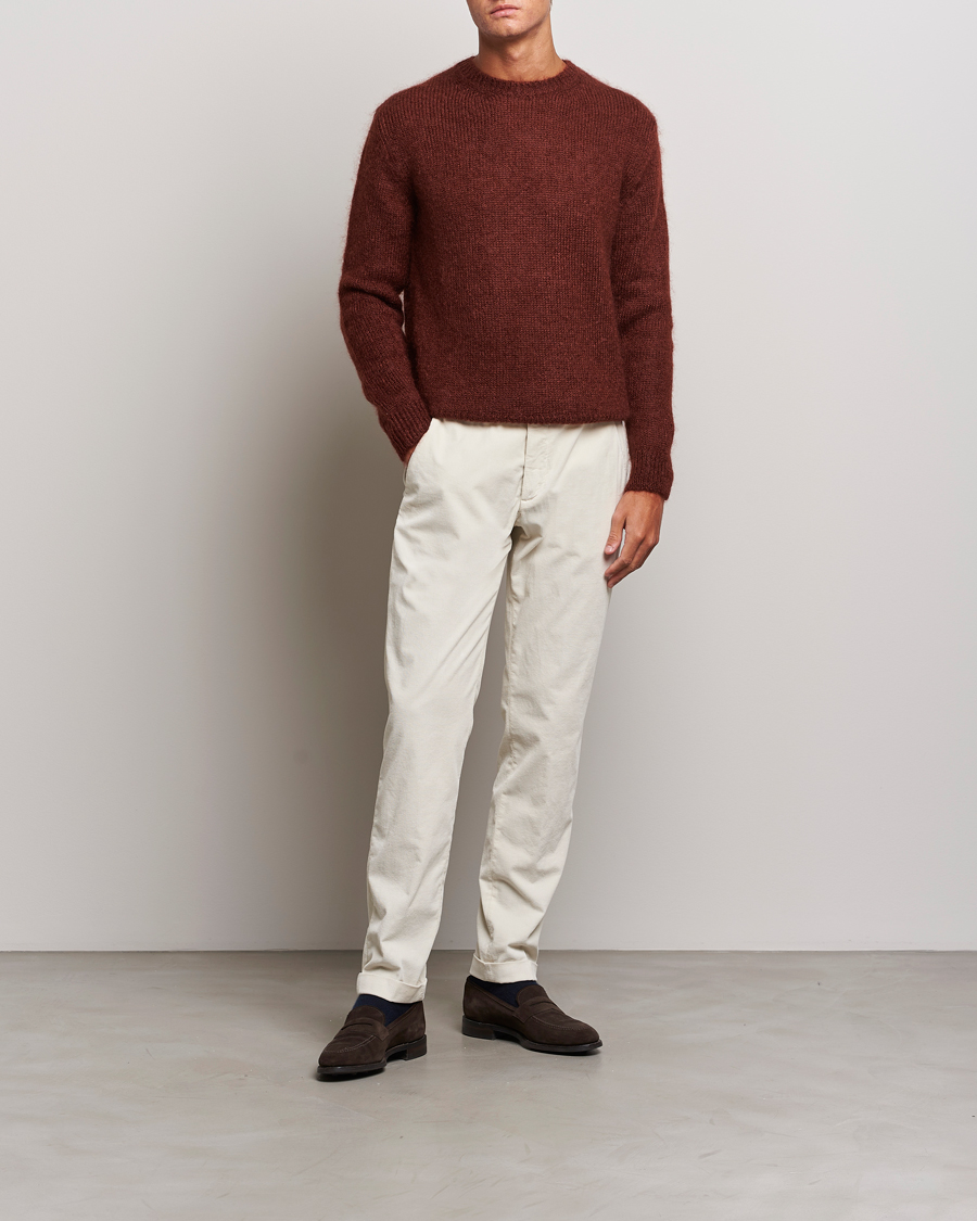 Herren | Hosen | Briglia 1949 | Slim Fit Corduroy Trousers Off White