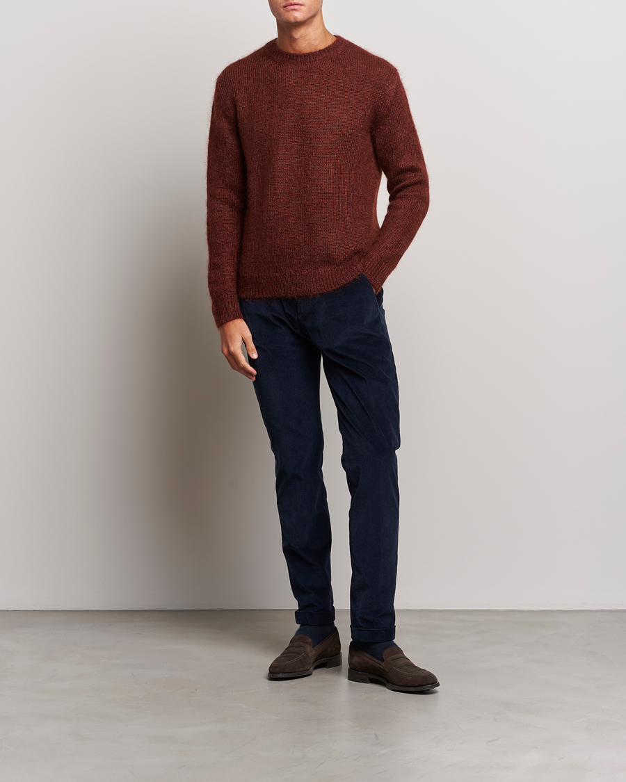 Herren | Hosen | Briglia 1949 | Slim Fit Corduroy Trousers Navy