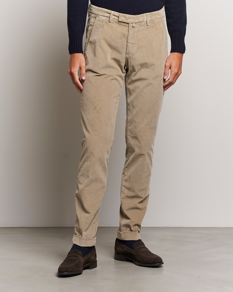 Herren | Hosen | Briglia 1949 | Slim Fit Corduroy Trousers Beige