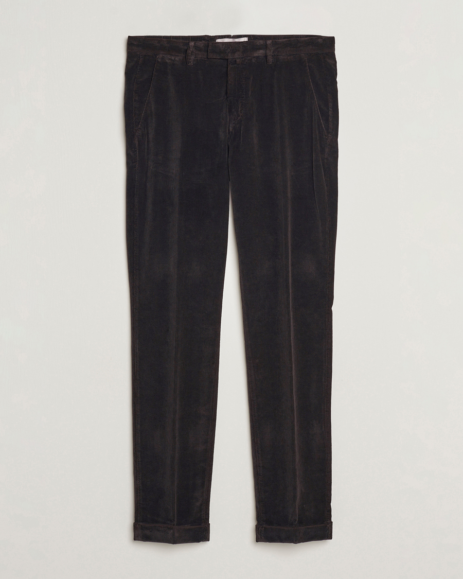Herren | Hosen | Briglia 1949 | Slim Fit Corduroy Trousers Dark Brown