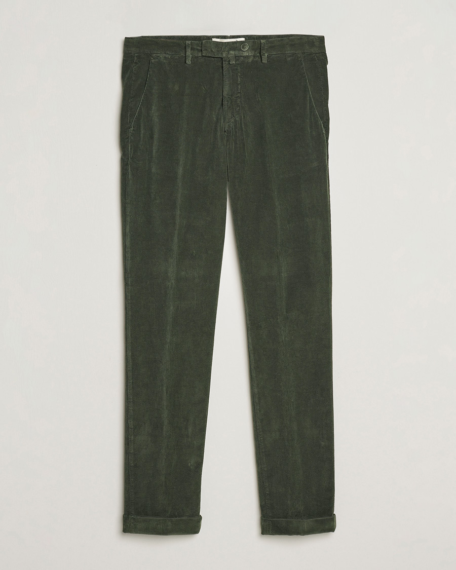 Herren | Hosen | Briglia 1949 | Slim Fit Corduroy Trousers Dark Green
