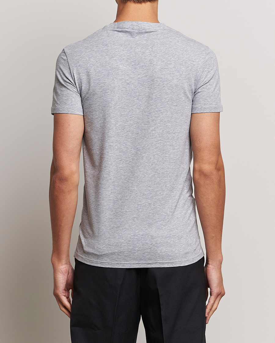 Herren | T-Shirts | Zegna | Stretch Cotton Round Neck T-Shirt Grey Melange