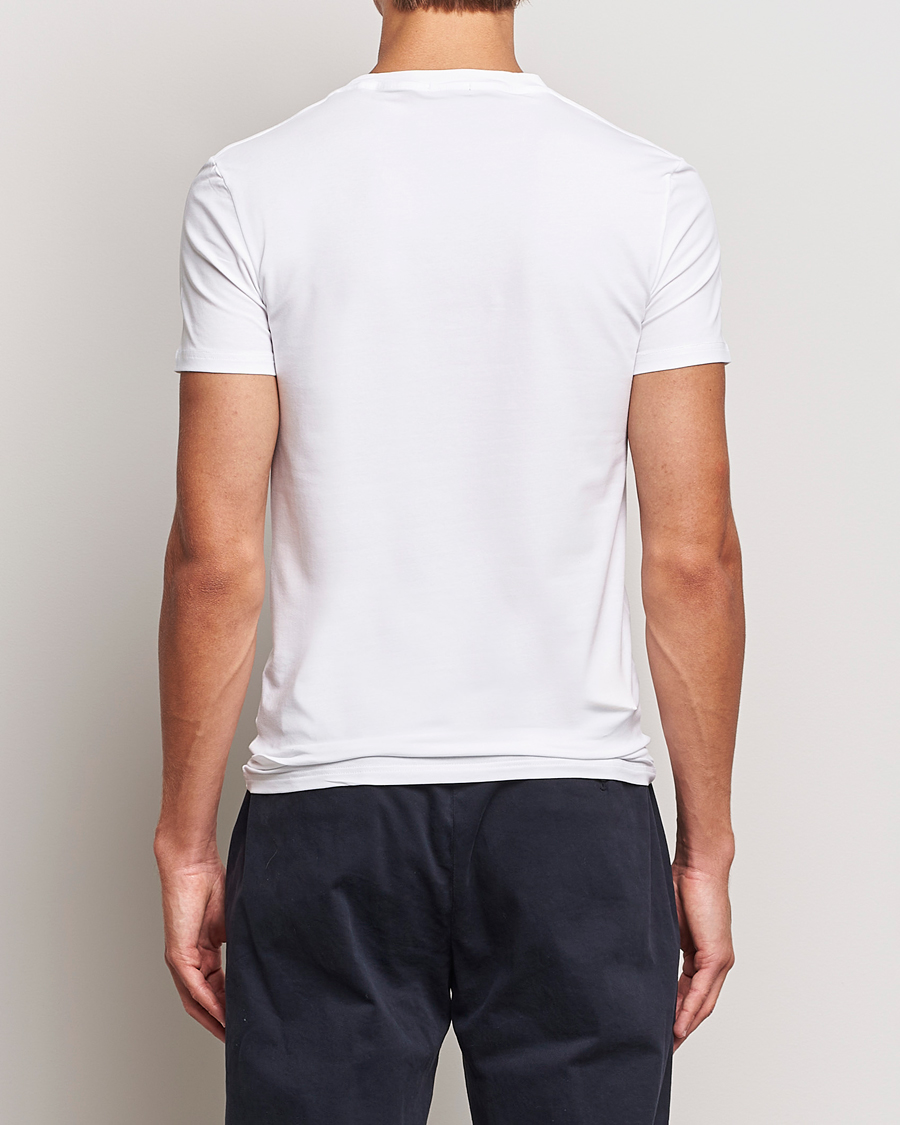 Herren | T-Shirts | Zegna | Stretch Cotton Round Neck T-Shirt White