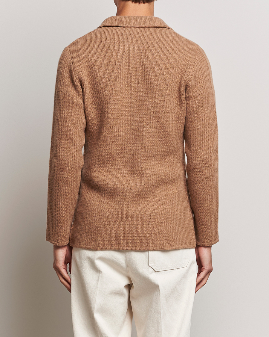 Herren | Sakkos | Lardini | Knitted Cashmere Blazer Beige