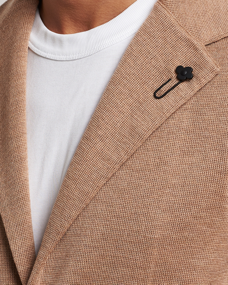 Herren | Sakkos | Lardini | Knitted Wool Blazer Beige