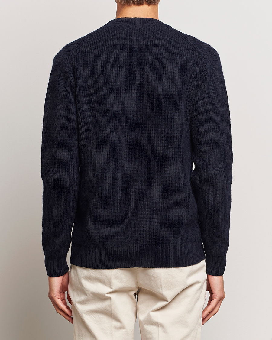 Herren | Pullover | Lardini | Wool/Cashmere Knitted Cardigan Navy