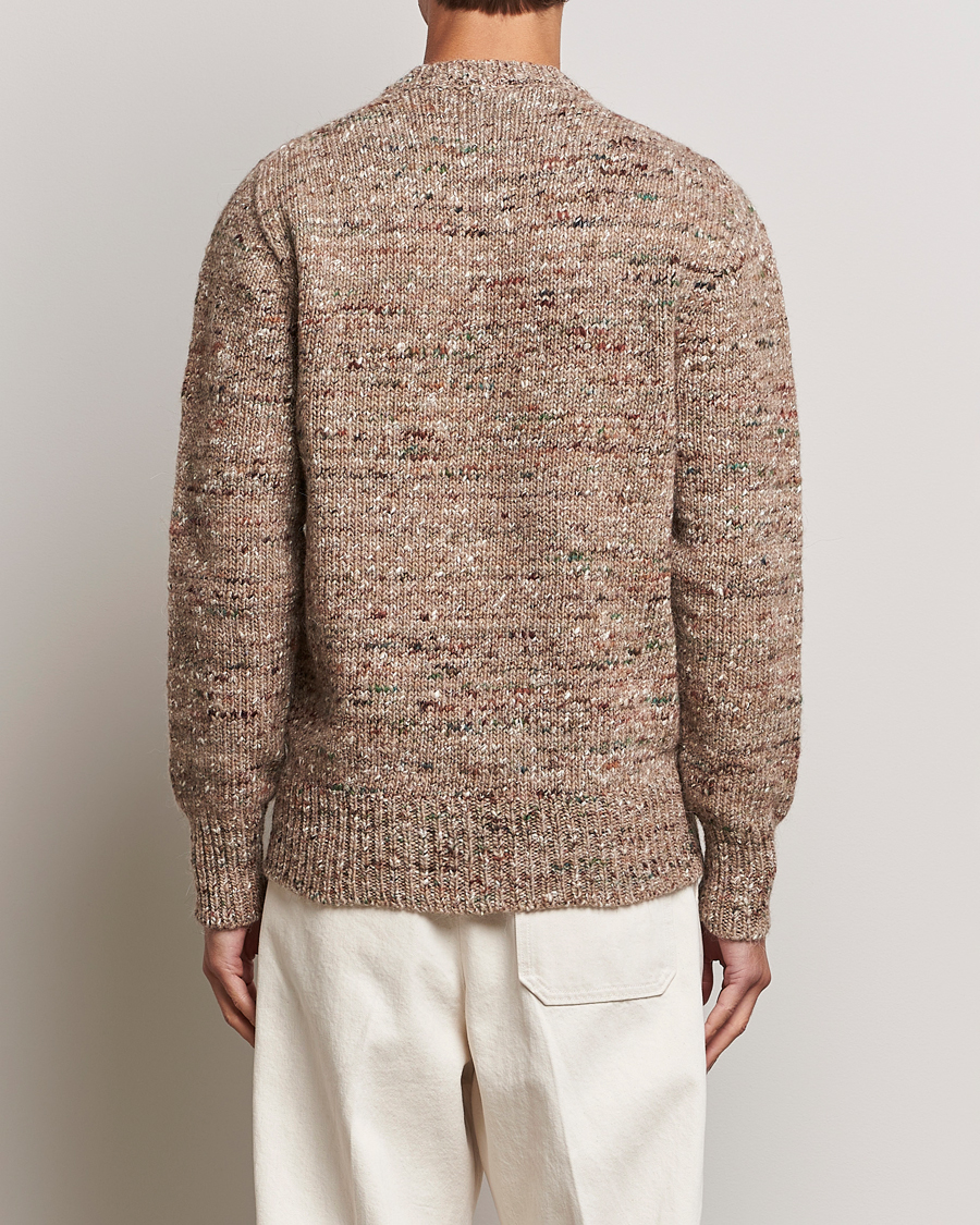 Herren | Pullover | Lardini | Wool/Alpaca/Silk Boucle Roundneck Beige