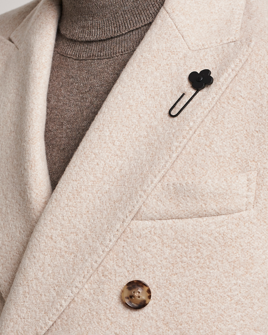 Herren | Jacken | Lardini | Wool/Silk/Cashmere Double Breasted Coat Beige