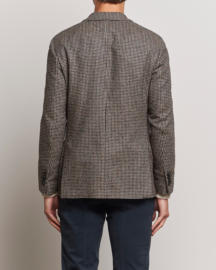 Herren | Sakkos | Lardini | Wool/Silk/Cashmere Houndstooth Blazer Beige/Green