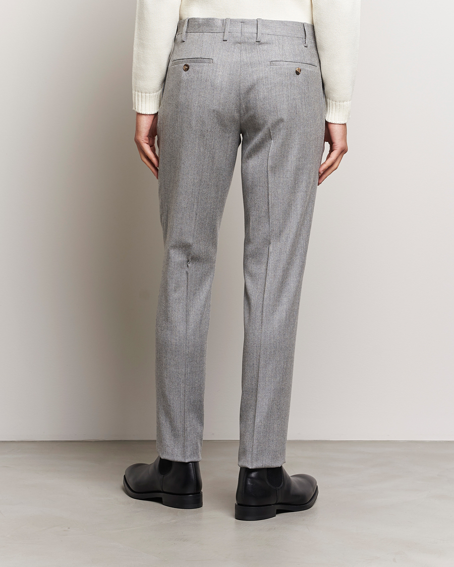 Herren | Hosen | Lardini | Wool/Cashmere One Pleat Trousers Light Grey