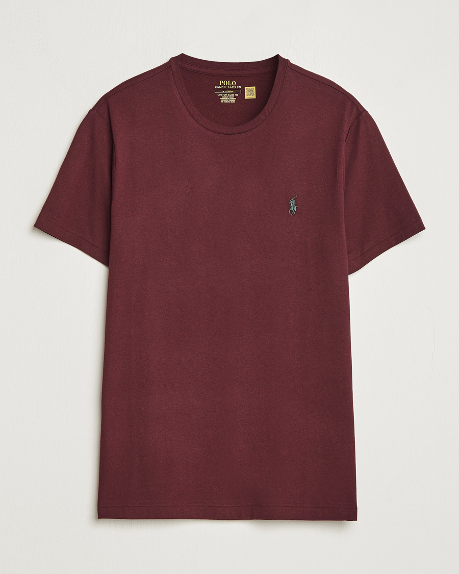 Herren | T-Shirts | Polo Ralph Lauren | Crew Neck T-Shirt Harvard Wine