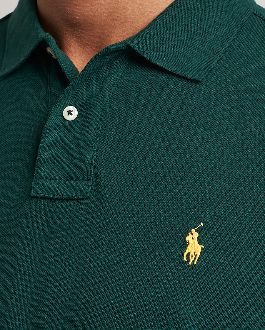 Herren | Pullover | Polo Ralph Lauren | Custom Slim Fit Long Sleeve Polo Hunt Club Green
