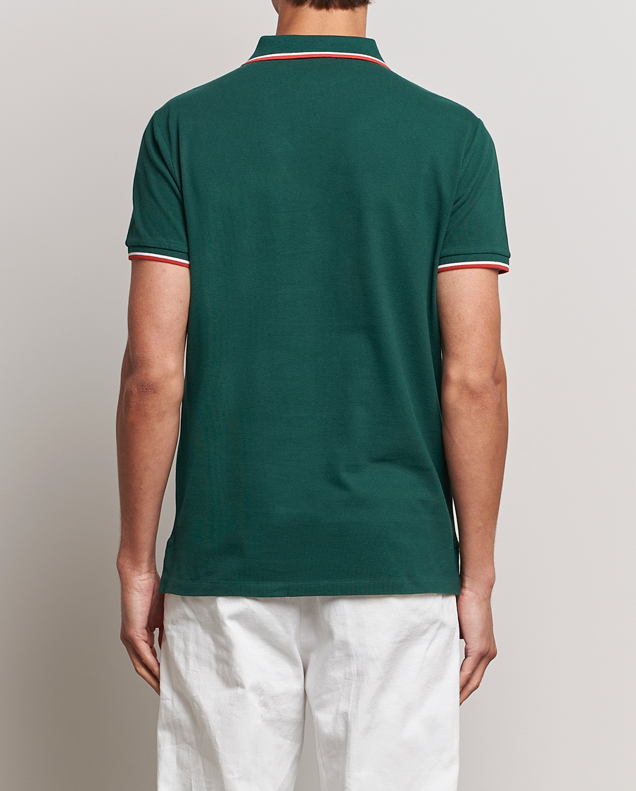 Herren | Poloshirts | Polo Ralph Lauren | Custom Slim Fit Piped Polo Hunt Club Green