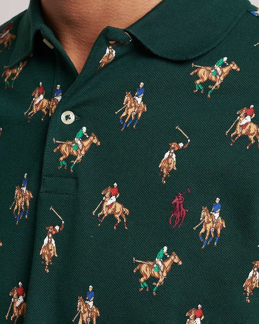 Herren | Poloshirts | Polo Ralph Lauren | Custom Slim Fit Game Day Polo Hunt Club Green
