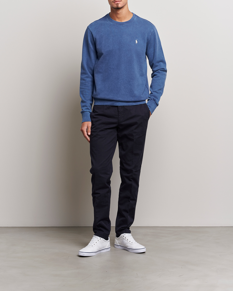 Herren | Pullover | Polo Ralph Lauren | Loopback Terry Crew Neck Sweatshirt Light Navy