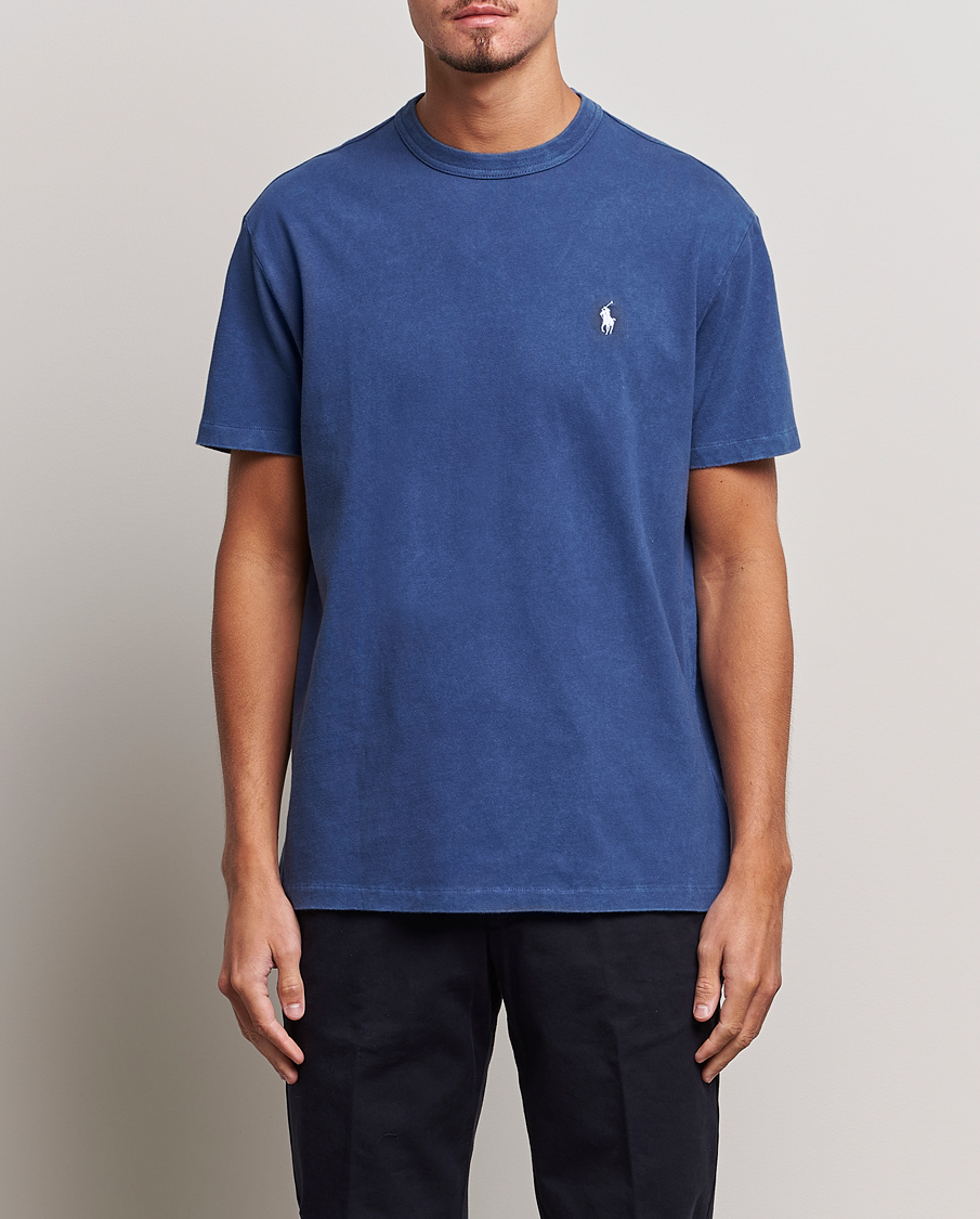 Herren | T-Shirts | Polo Ralph Lauren | Loopback Crew Neck T-Shirt Light Navy