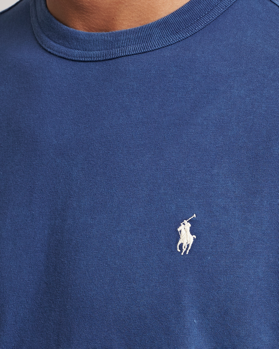 Herren | T-Shirts | Polo Ralph Lauren | Loopback Crew Neck T-Shirt Light Navy