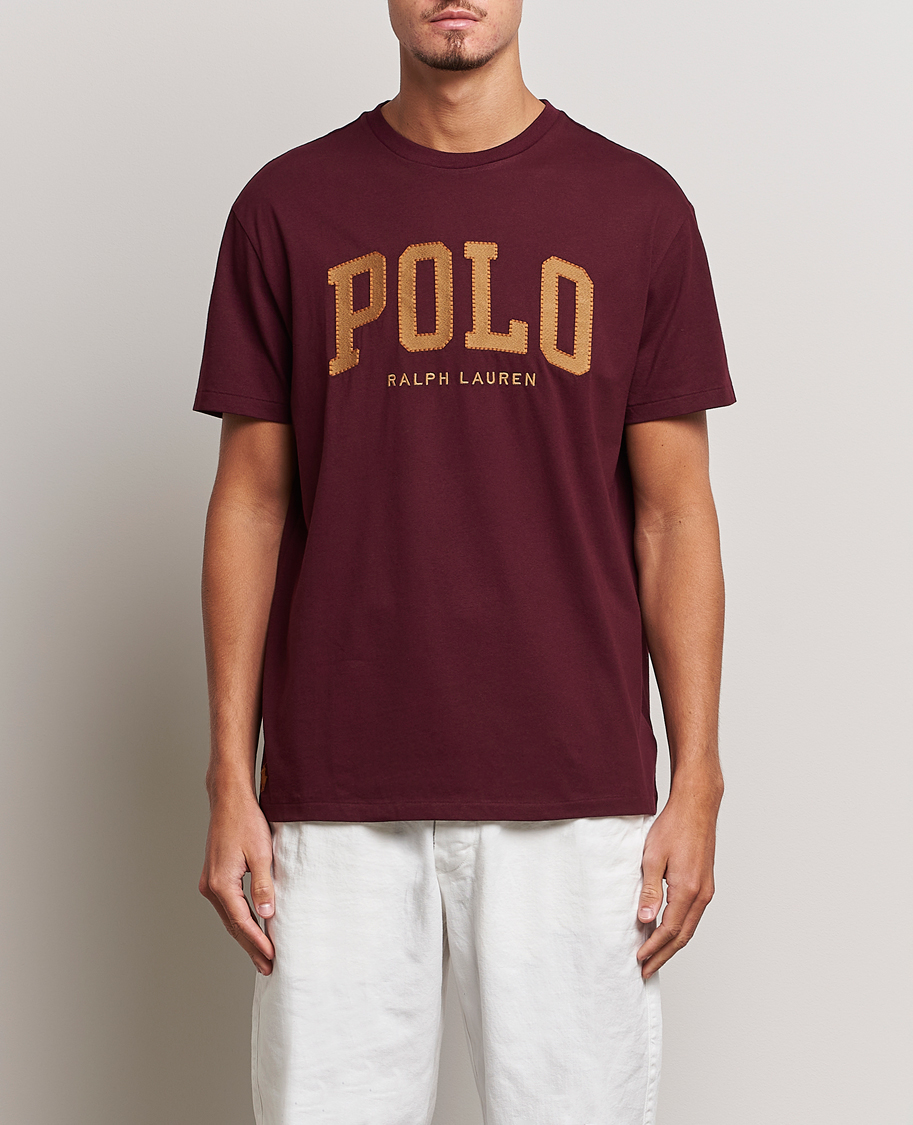Herren | T-Shirts | Polo Ralph Lauren | Logo Crew Neck T-Shirt Harvard Wine