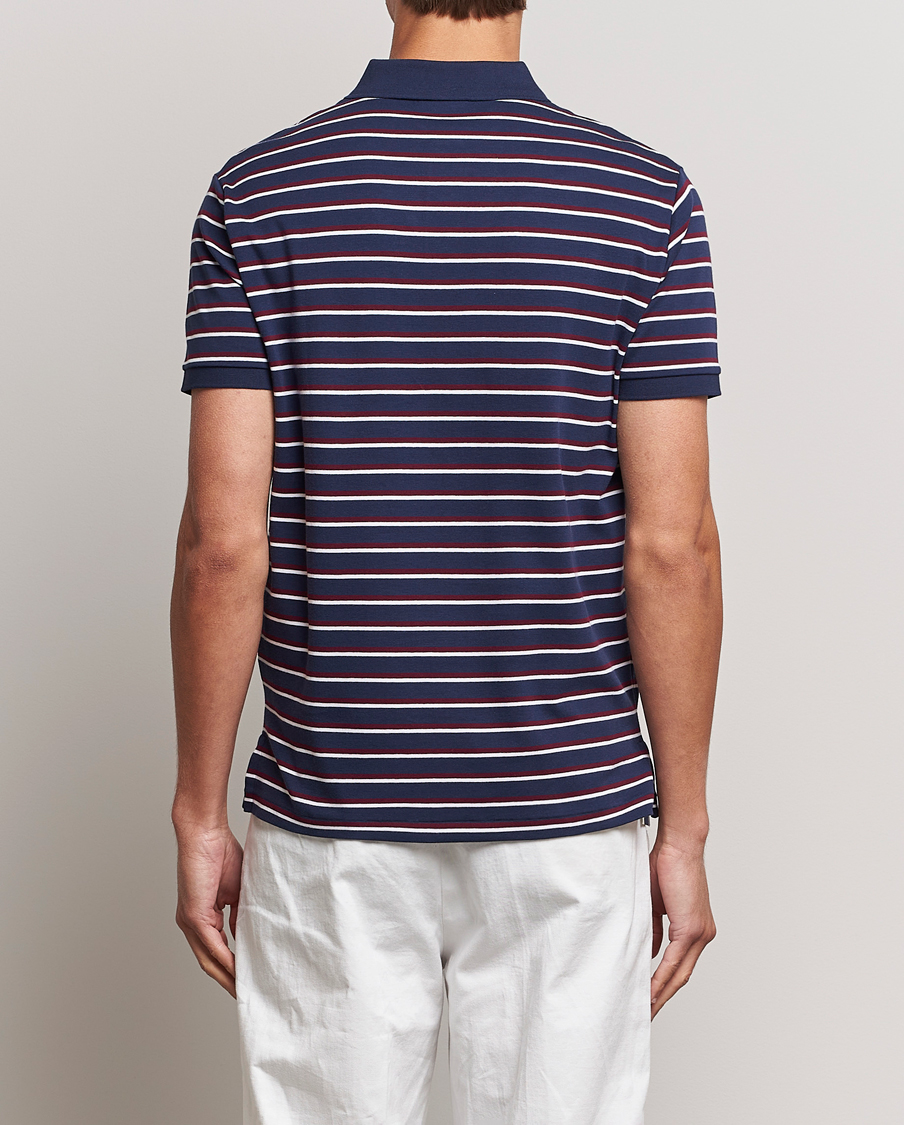 Herren | Poloshirts | Polo Ralph Lauren | Luxury Pima Cotton Striped Polo French Navy/White
