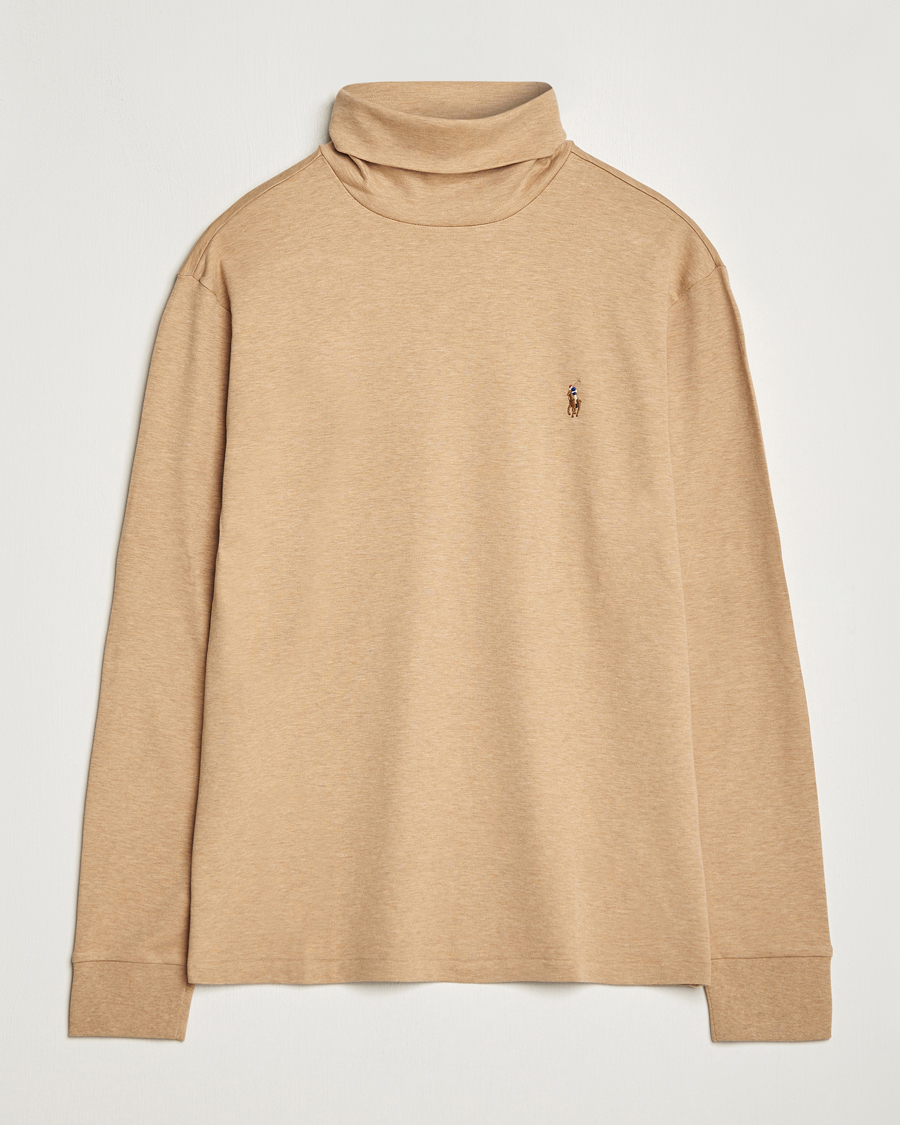 Herren | Pullover | Polo Ralph Lauren | Luxury Pima Cotton Rollneck Camel Heather
