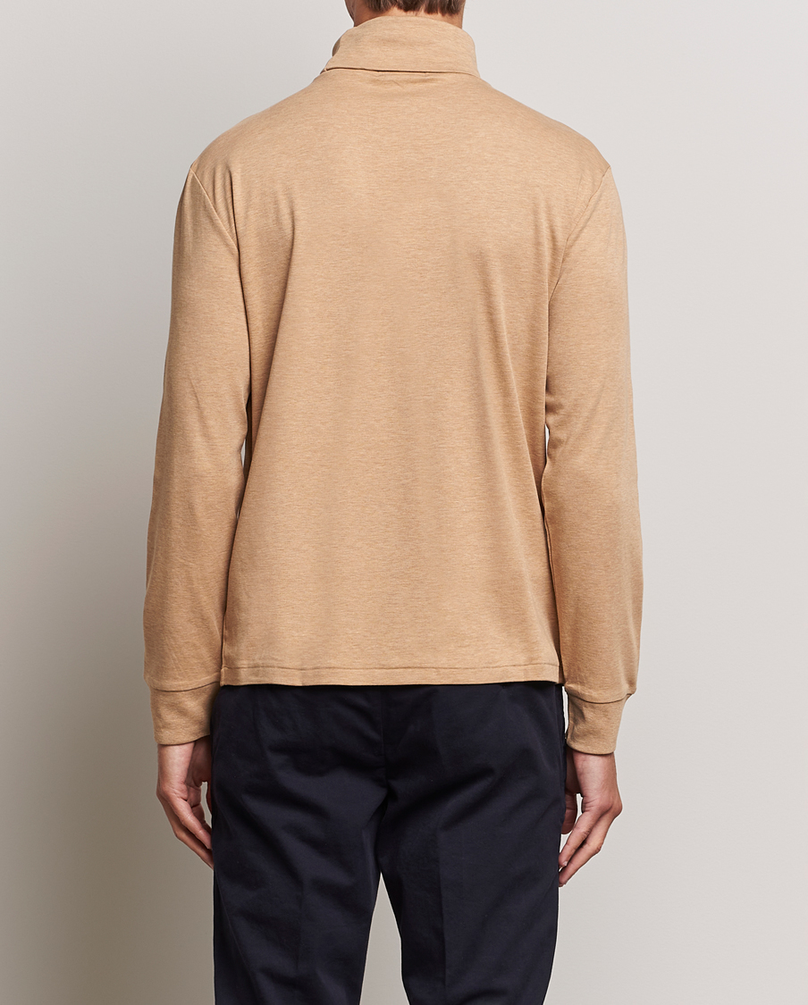 Herren | Pullover | Polo Ralph Lauren | Luxury Pima Cotton Rollneck Camel Heather