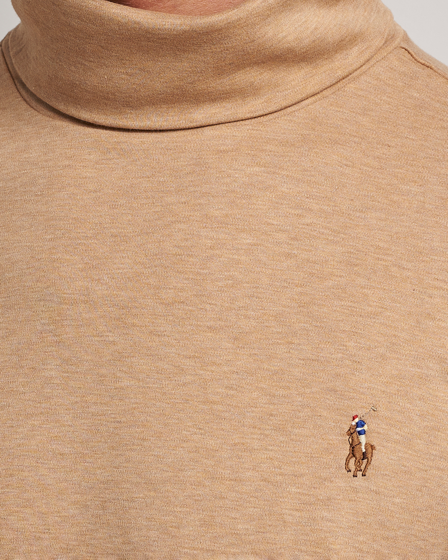 Herren | Pullover | Polo Ralph Lauren | Luxury Pima Cotton Rollneck Camel Heather