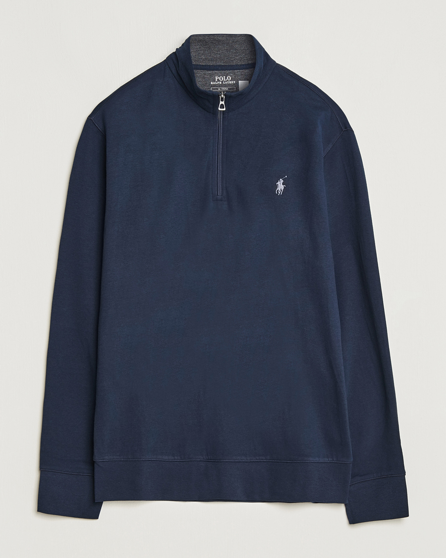 Herren | Pullover | Polo Ralph Lauren | Double Knit Half-Zip Sweater Aviator Navy