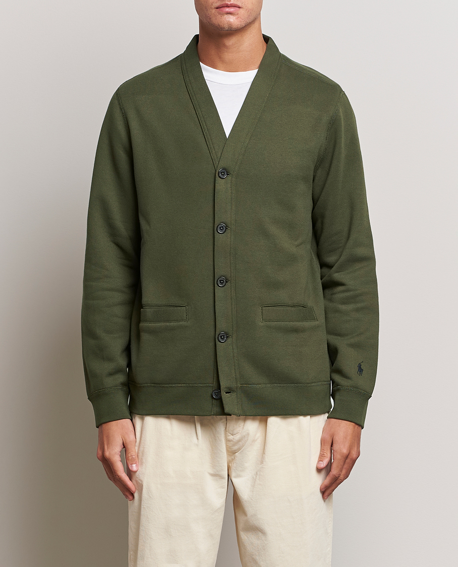 Herren | Pullover | Polo Ralph Lauren | RL Fleece Cardigan Armadillo Green