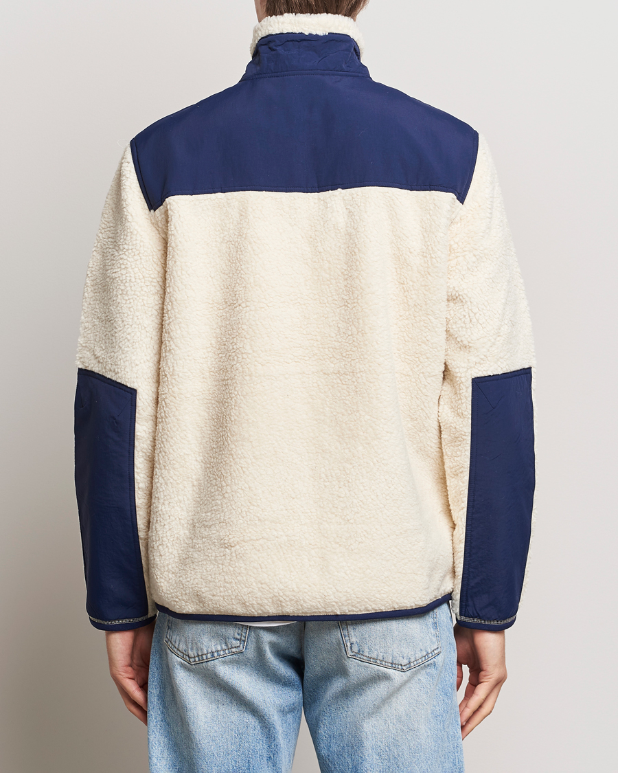 Herren | Pullover | Polo Ralph Lauren | Bonded Sherpa Full Zip Sweater Cream/Newport Navy
