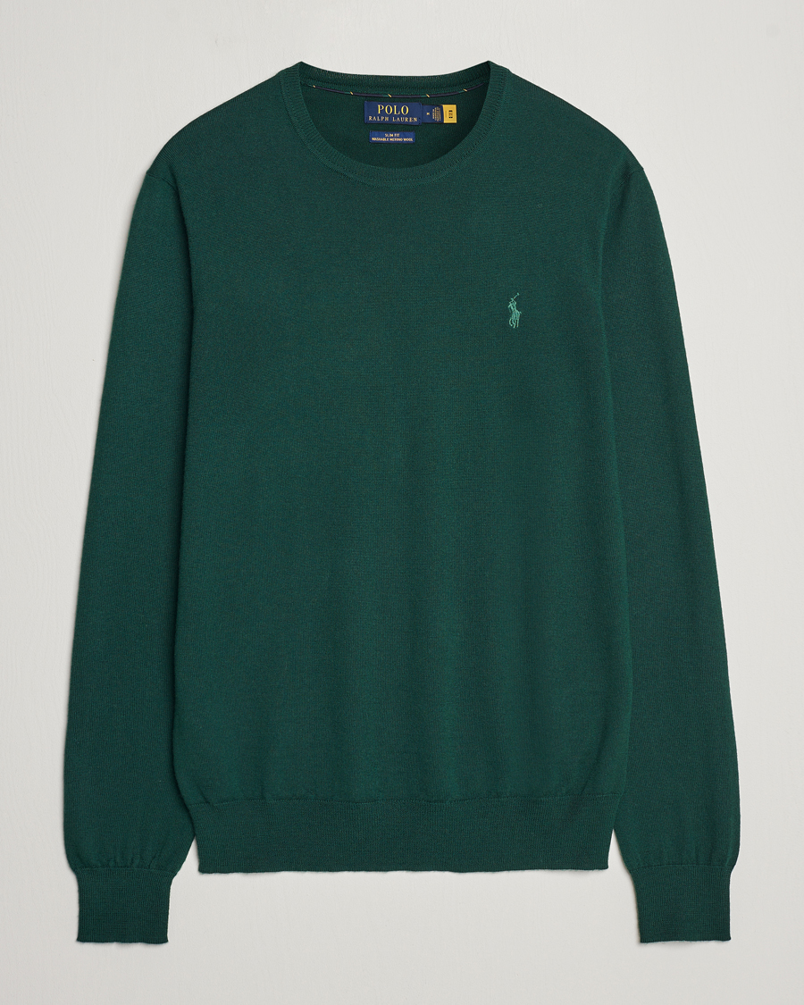 Herren | Pullover | Polo Ralph Lauren | Merino Crew Neck Pullover Hunt Club Green