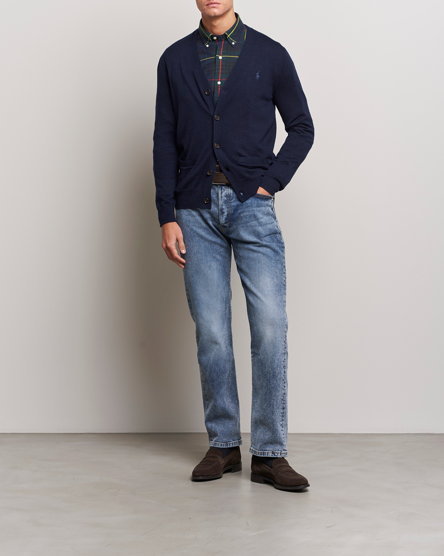 Herren | Pullover | Polo Ralph Lauren | Merino Knitted Cardigan Hunter Navy