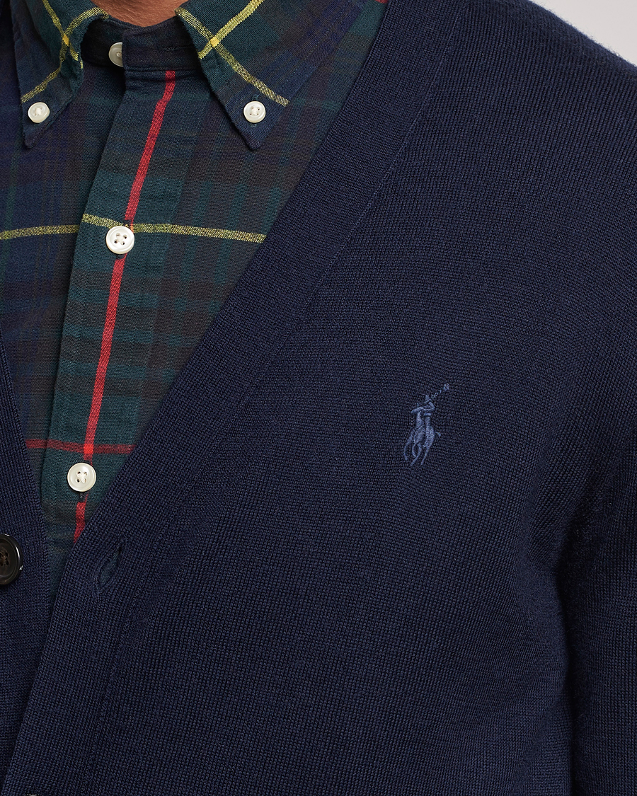 Herren | Pullover | Polo Ralph Lauren | Merino Knitted Cardigan Hunter Navy