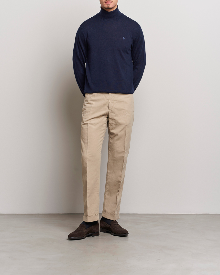 Herren | Pullover | Polo Ralph Lauren | Merino Knitted Rollneck Hunter Navy