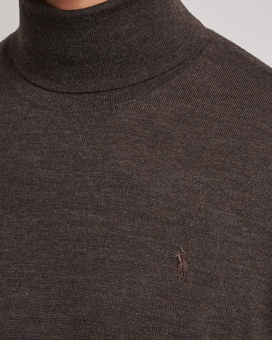 Herren | Pullover | Polo Ralph Lauren | Merino Knitted Rollneck Brown Heather