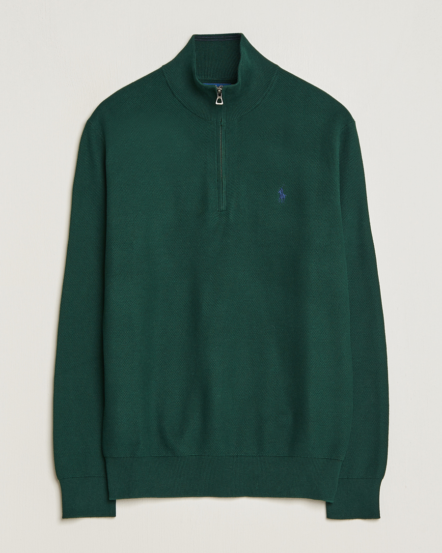 Herren | Pullover | Polo Ralph Lauren | Textured Half Zip Hunt Club Green