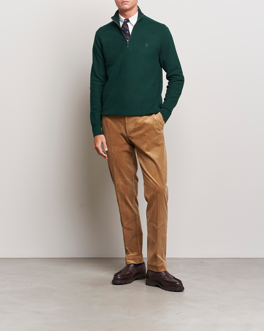 Herren | Pullover | Polo Ralph Lauren | Textured Half Zip Hunt Club Green