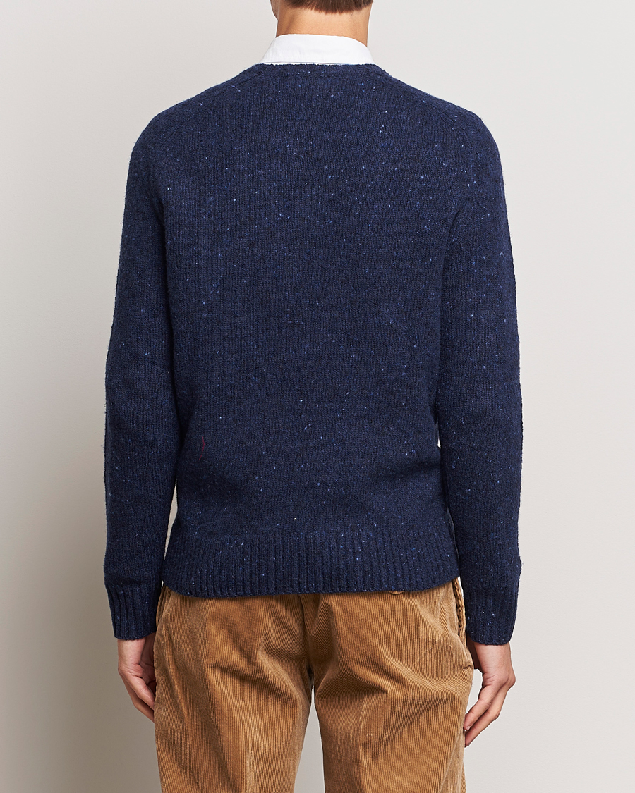 Herren | Pullover | Polo Ralph Lauren | Wool Knitted Donegal Sweater Ancient Navy