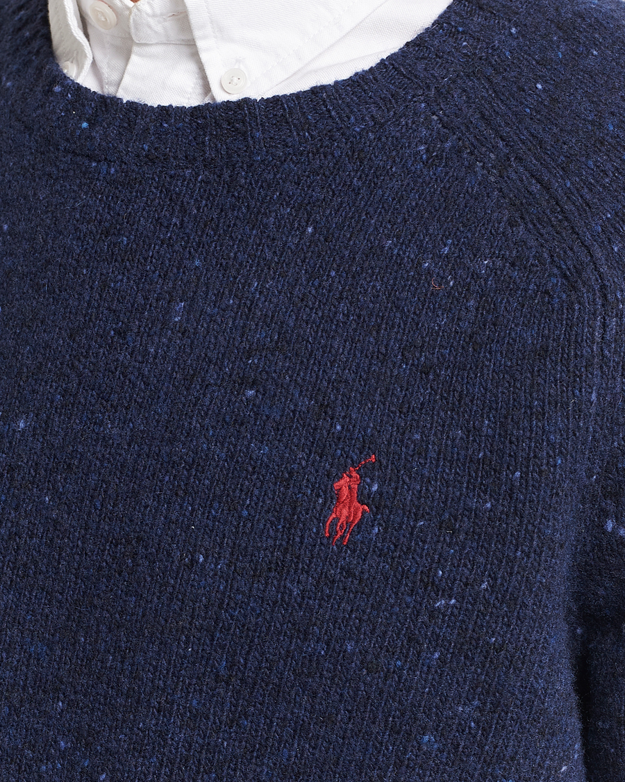 Herren | Pullover | Polo Ralph Lauren | Wool Knitted Donegal Sweater Ancient Navy