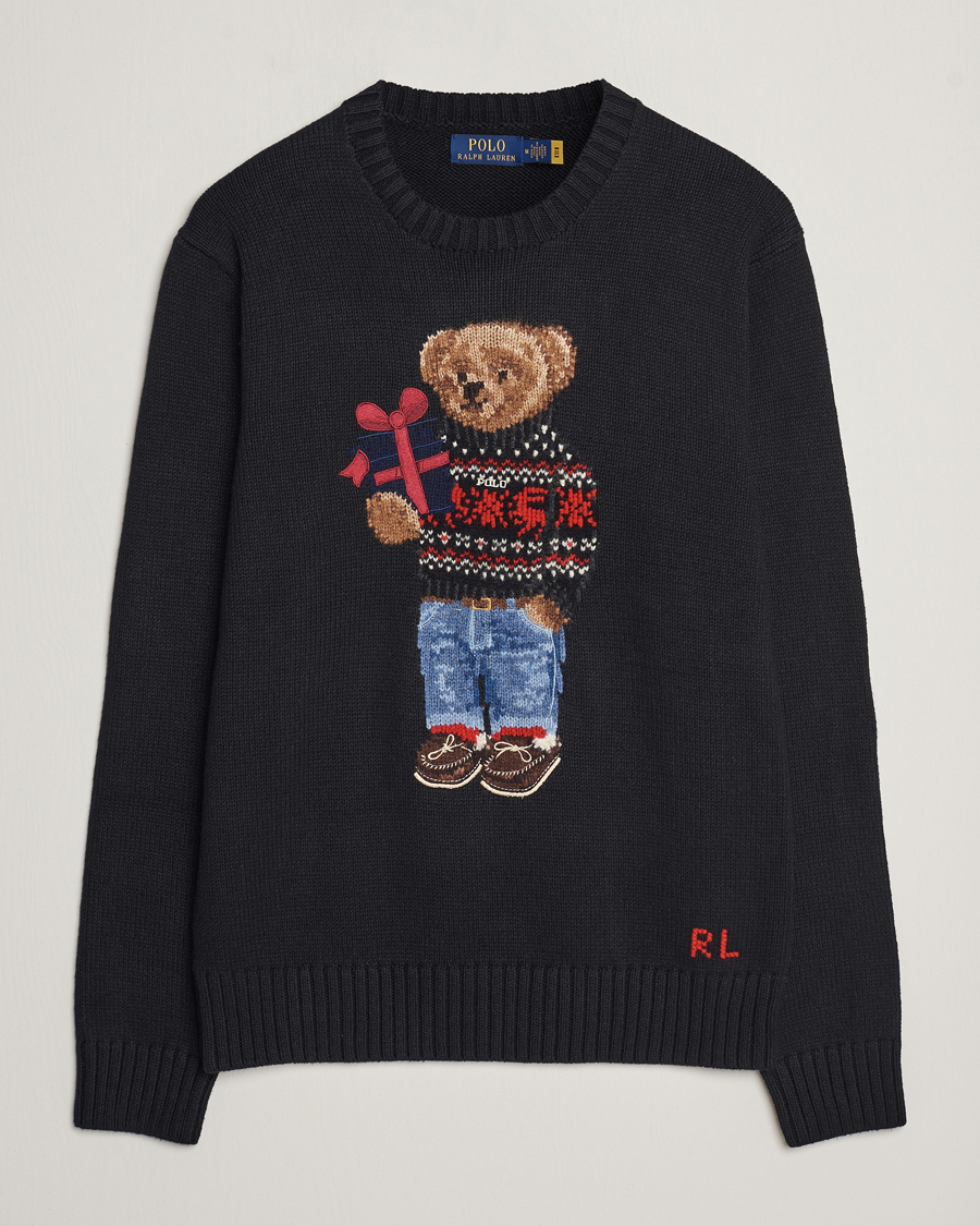 Herren | Pullover | Polo Ralph Lauren | Knitted Bear Sweater Black