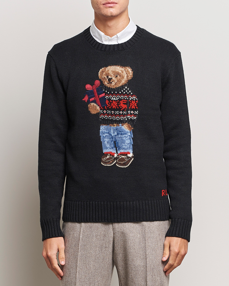 Herren | Pullover | Polo Ralph Lauren | Knitted Bear Sweater Black