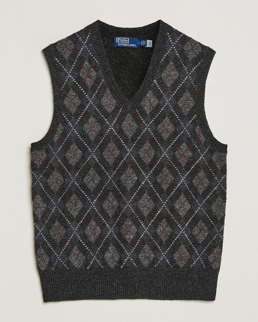 Herren | Pullover | Polo Ralph Lauren | Wool Argyle Slipover Charcoal