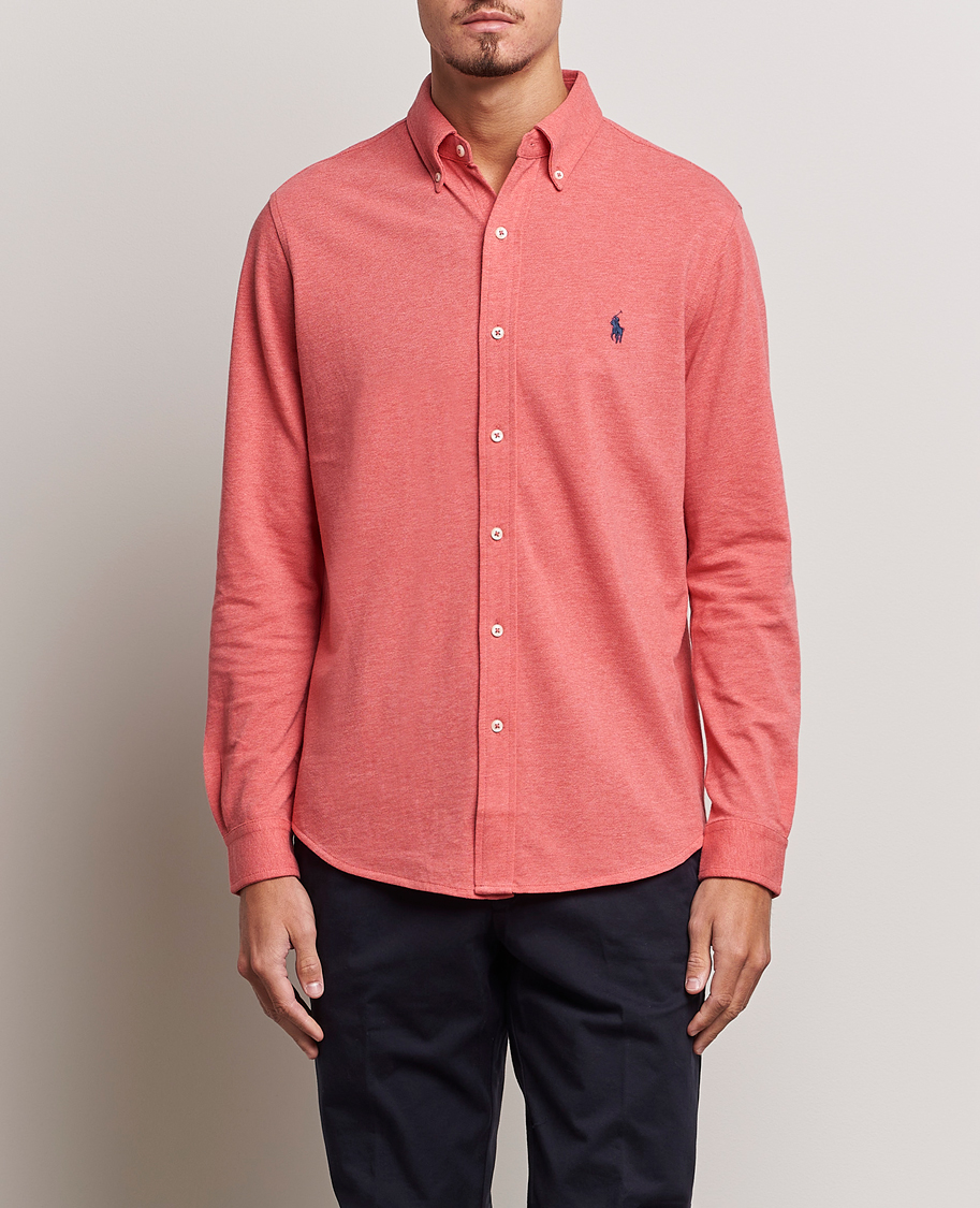 Herren | Hemden | Polo Ralph Lauren | Slim Fit Featherweight Mesh Shirt Highland Rose Heather