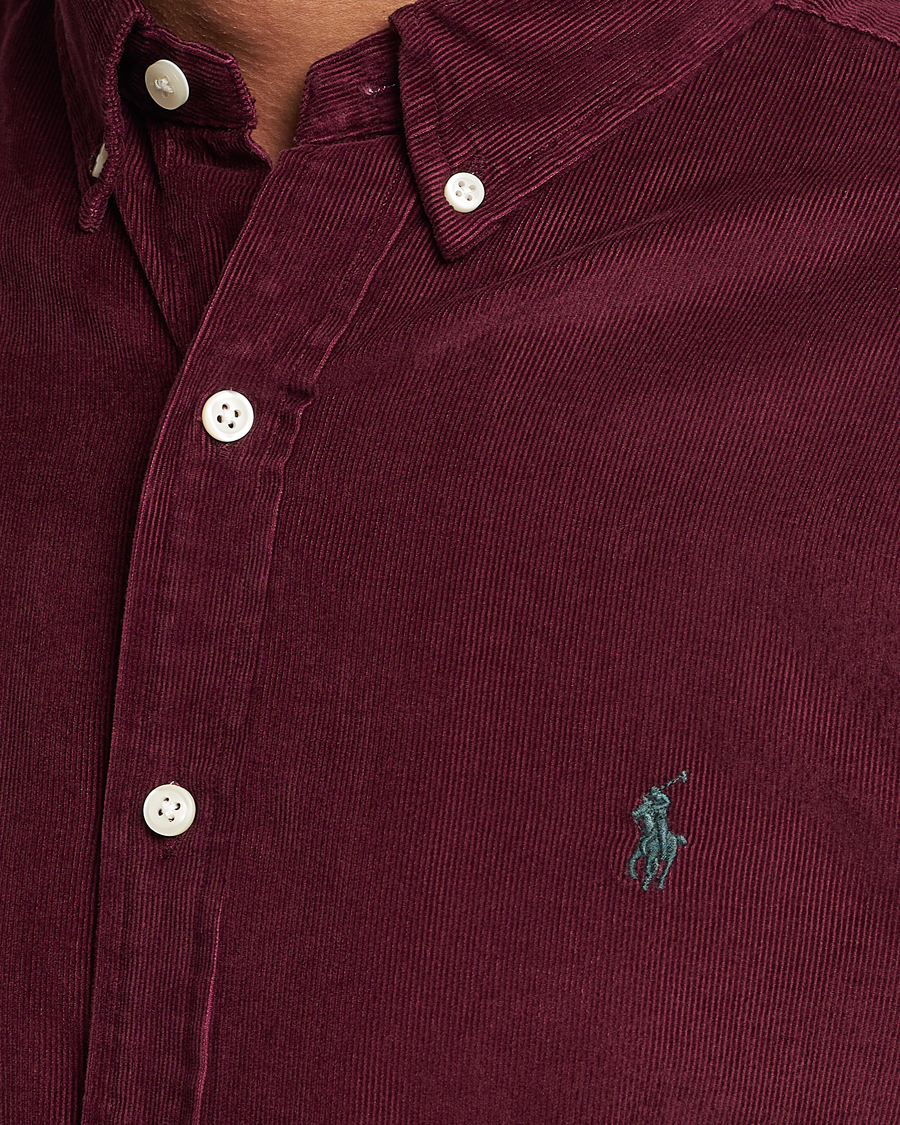 Herren | Hemden | Polo Ralph Lauren | Slim Fit Corduroy Shirt Harvard Wine