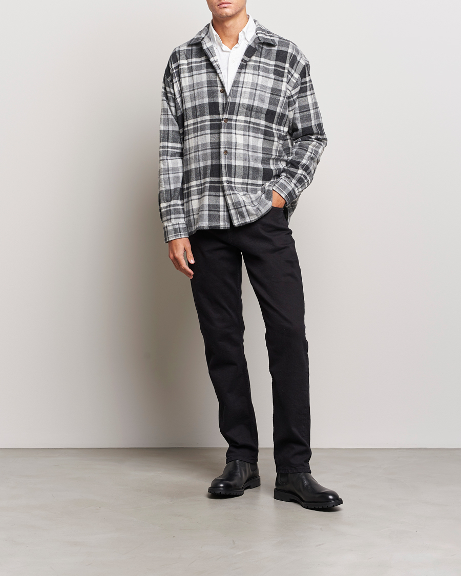 Herren | Hemden | Polo Ralph Lauren | Brushed Flannel Checked Shirt Grey
