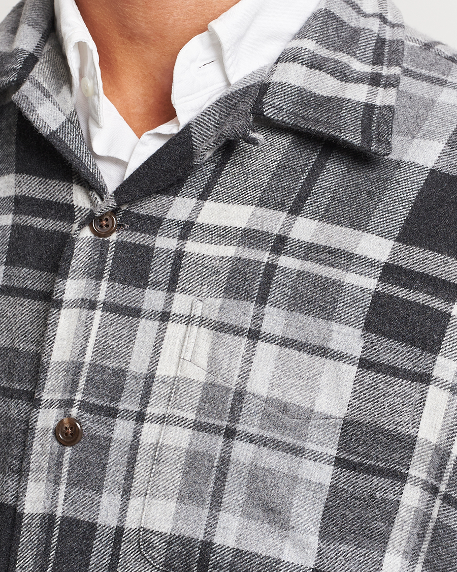Herren | Hemden | Polo Ralph Lauren | Brushed Flannel Checked Shirt Grey